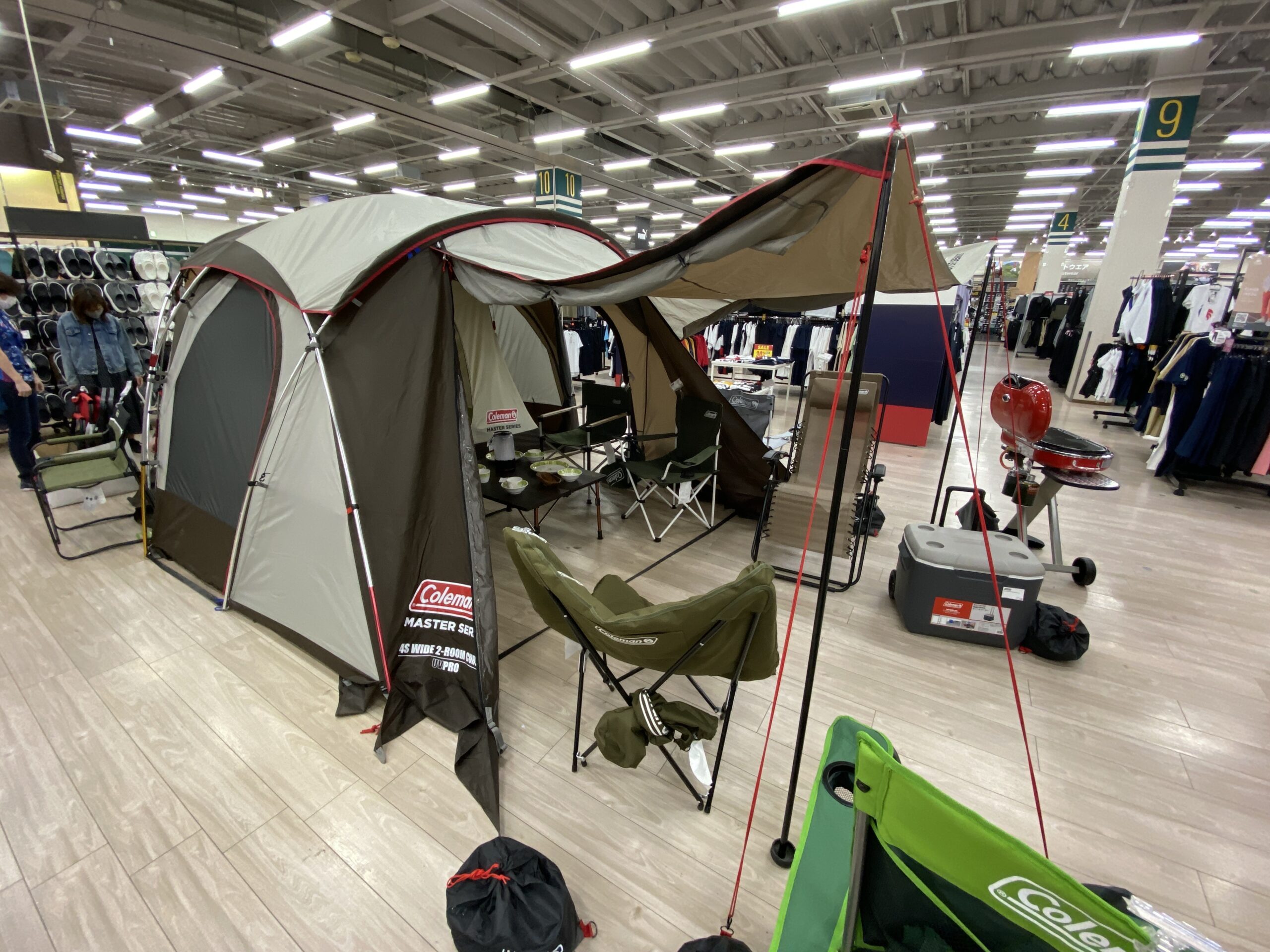 Coleman コールマン 4Sワイド2ルームカーブ テント（1回のみ使用